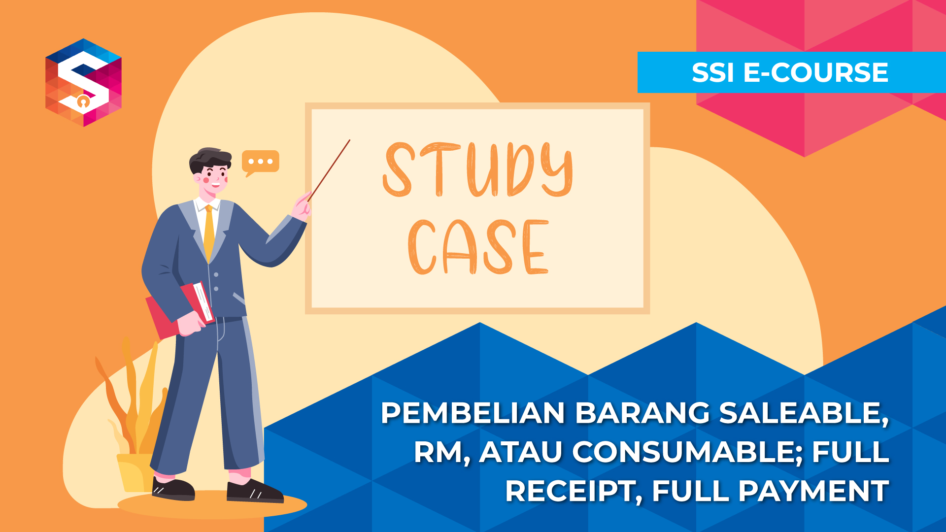 Pembelian Barang Saleable, RM, atau Consumable; Full Receipt; Full Payment